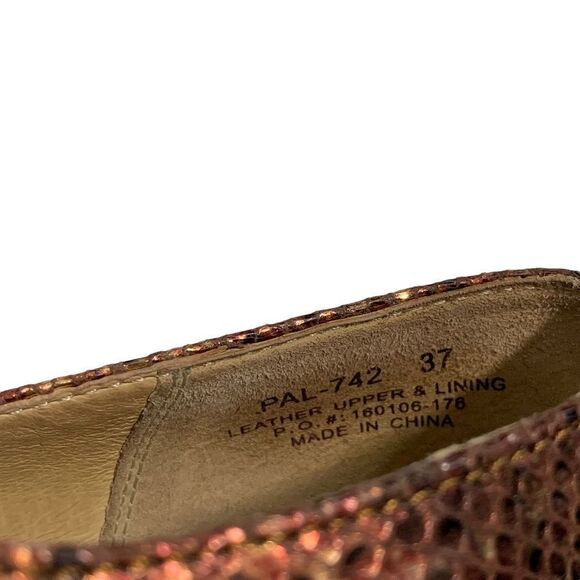 Alegria Paloma Pro Riches Maryjanes Women’s Brown Metallic Leather 7/7.5 - Picture 3 of 11